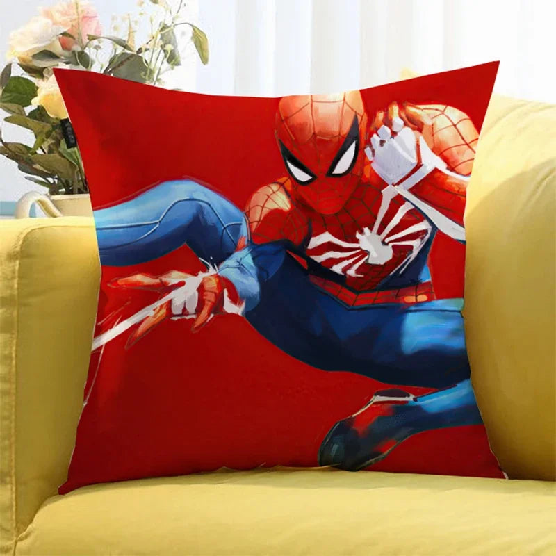 Marvels SpiderMans CM Pillowcase Pillowslip Plush Cartoon Anime Kids Birthday Cute Gifts Kawaii New Home Bedroom Decoration