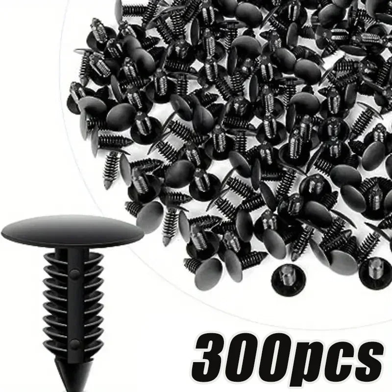 100-300pcs Car Interior Roof Fixing Buckles Barbed Wire Clip Auto Fastener Plastic Rivets Retainer Buckle Fender Push Pin Clips