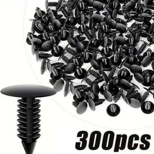 100-300pcs Car Interior Roof Fixing Buckles Barbed Wire Clip Auto Fastener Plastic Rivets Retainer Buckle Fender Push Pin Clips