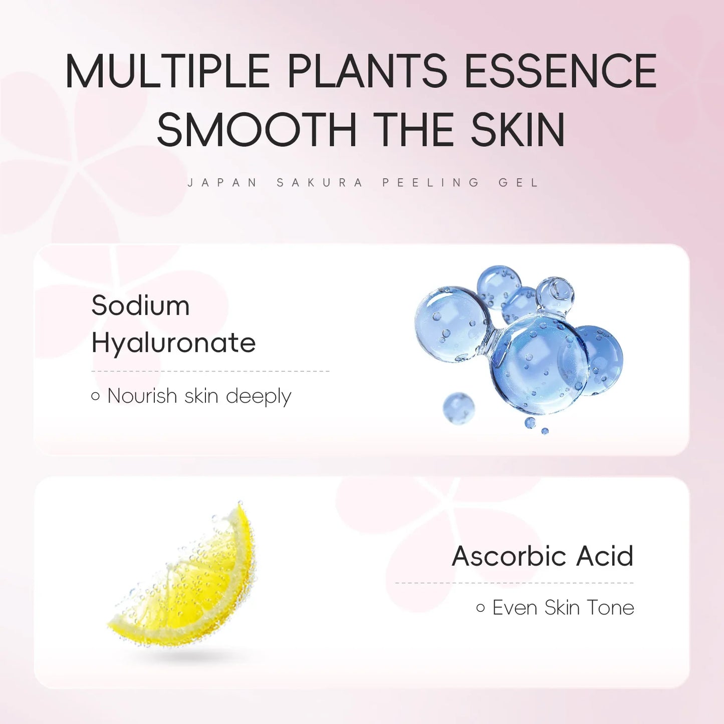 LAIKOU Sakura Face Peeling Gel Facial Exfoliation Cleans Pores Moisturizing Oil Control  Facial Scrub Skin Care 60g
