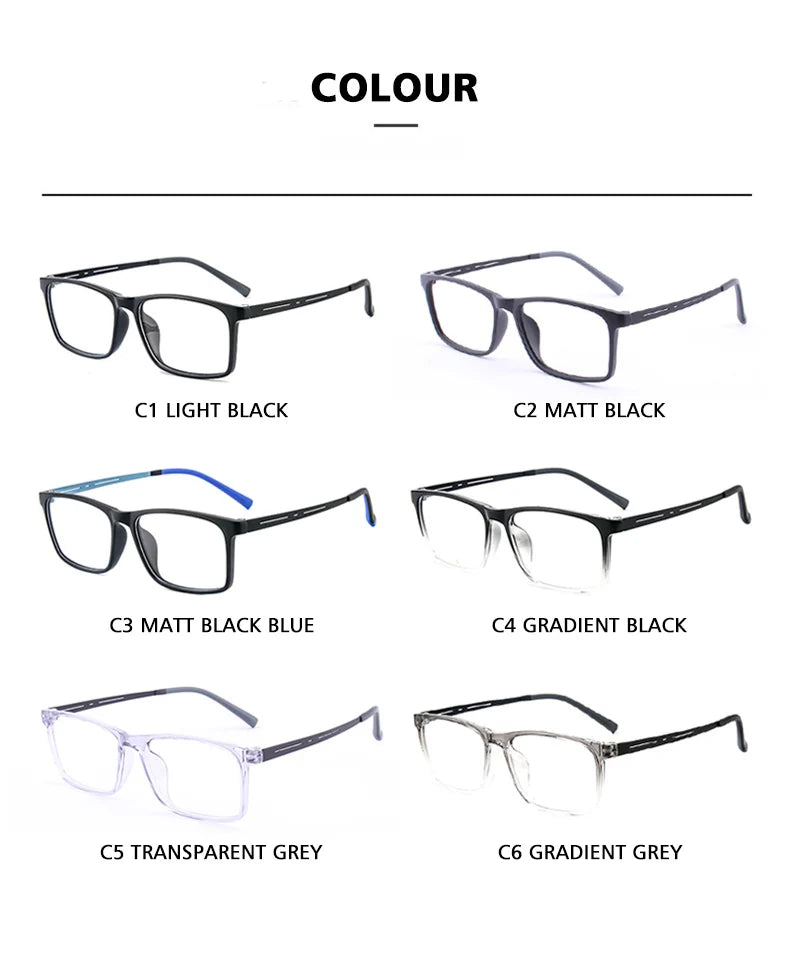KANSEPT Square Man Glasses Myopia Big Face Glasses for Women Blue Light Lenses to Read Lunette De Lecture Femme Eyeglass Frames