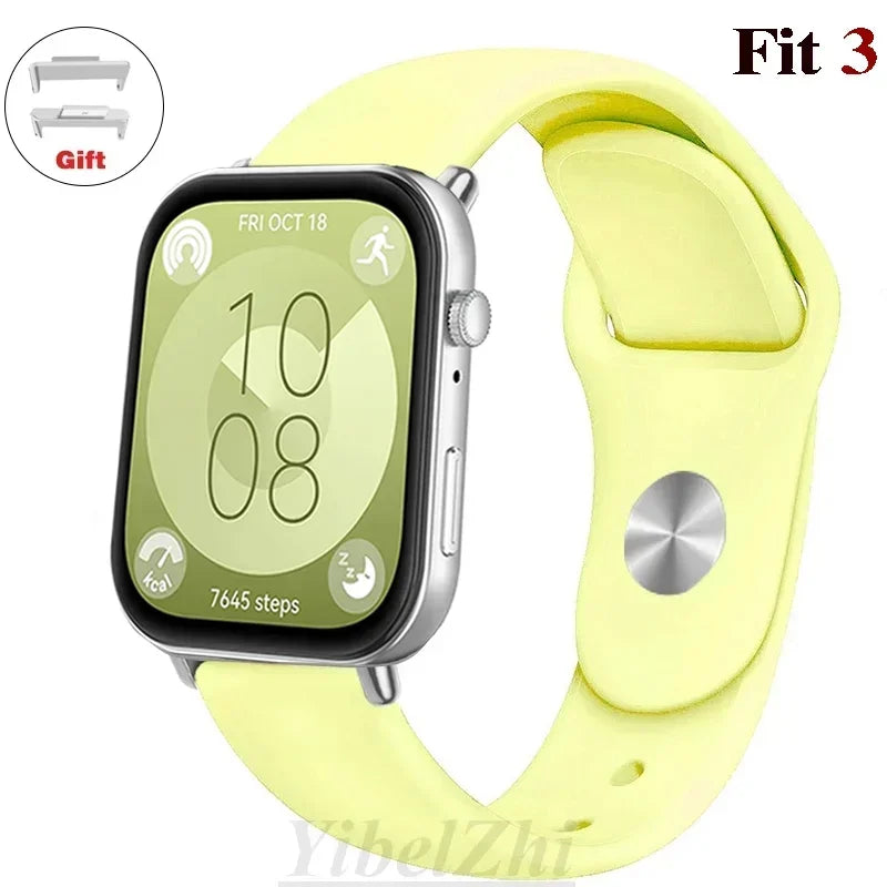 sport Band For Huawei Watch FIT 3 Strap smartwatch Silicone Official 1:1 correa for Huawei Watch fit3 2024 watchband Accessories