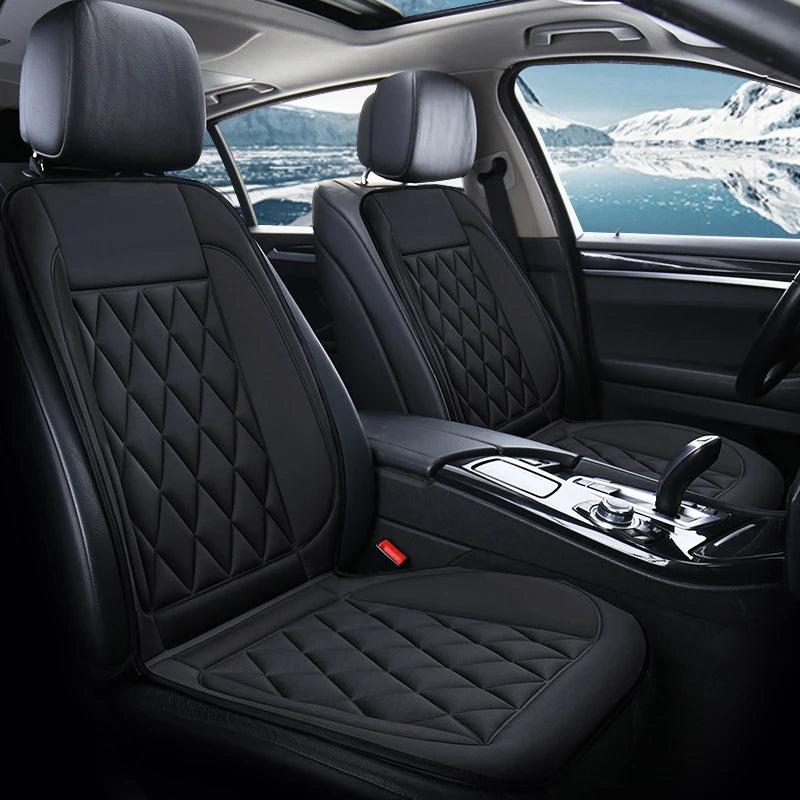 Universal Car Seat Cover 12V 1/2pcs Heating Warmer Car Seat Cushion Winter Heated Auto Car Seat Protector Cloak Cover Pads Set