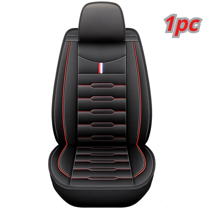 5- Seater Full Seat Universal Car Seat Cover, Breathable and Waterproof Faux Leather Automotive Seat Covers for Cars SUV Sedan