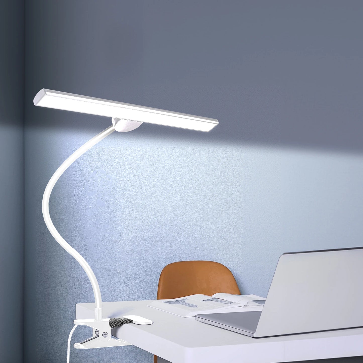 Desk Lamp LED Dimmable 10W 40CM Desk Lamp Clampable Eye Protection  Clamp Light 3 Colour Temperature10 Brightness