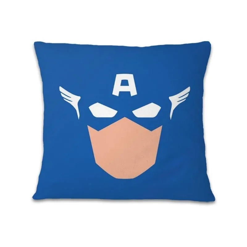 Spiderman cartoon pillowcase Iron Man Captain AmericaSuitable for sofa car bedroom decorative cushion cover pillow cover