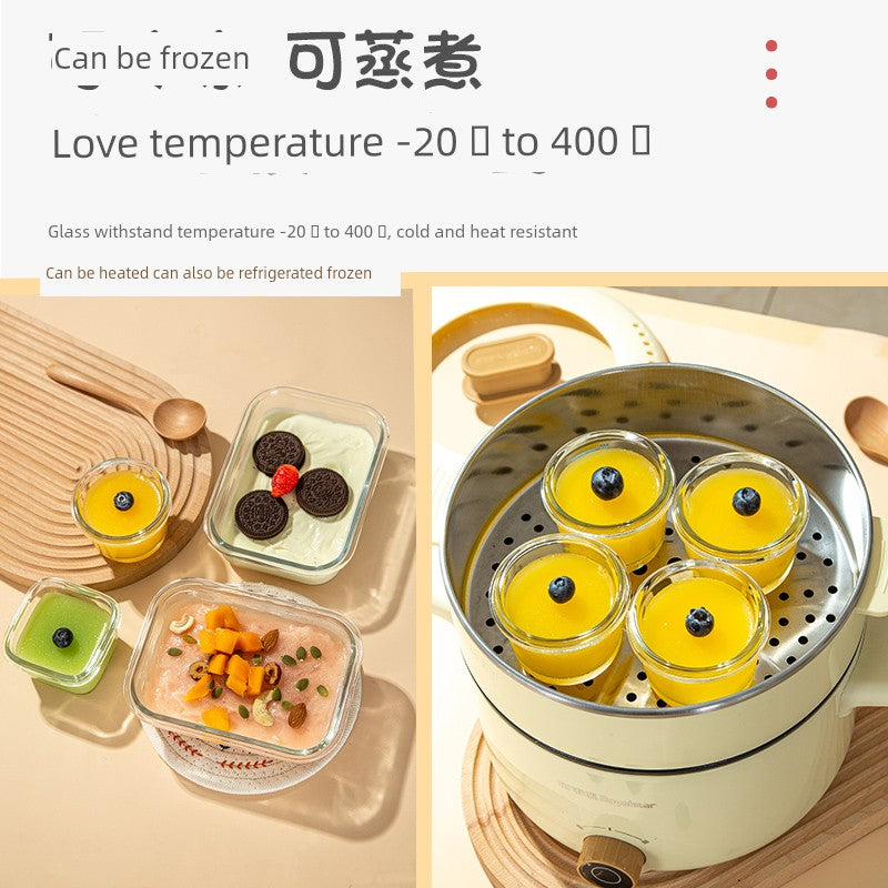 Steam Baking Oven Baby Yogurt Pudding Glass Air Fryer
