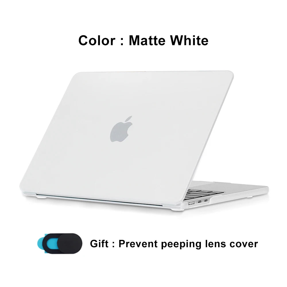 Laptop Cases for MacBook Air 15 Case M4 2025 A3241 Touch ID pasta macbook Air 15.3 inch 2024 M3 A2941 M2 2023 A3114 Funda shell
