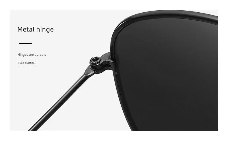 Classic Fashion Men's and Women's Colorful Sunglasses Retro Pilot Glasses Toad Metal Sunglasses