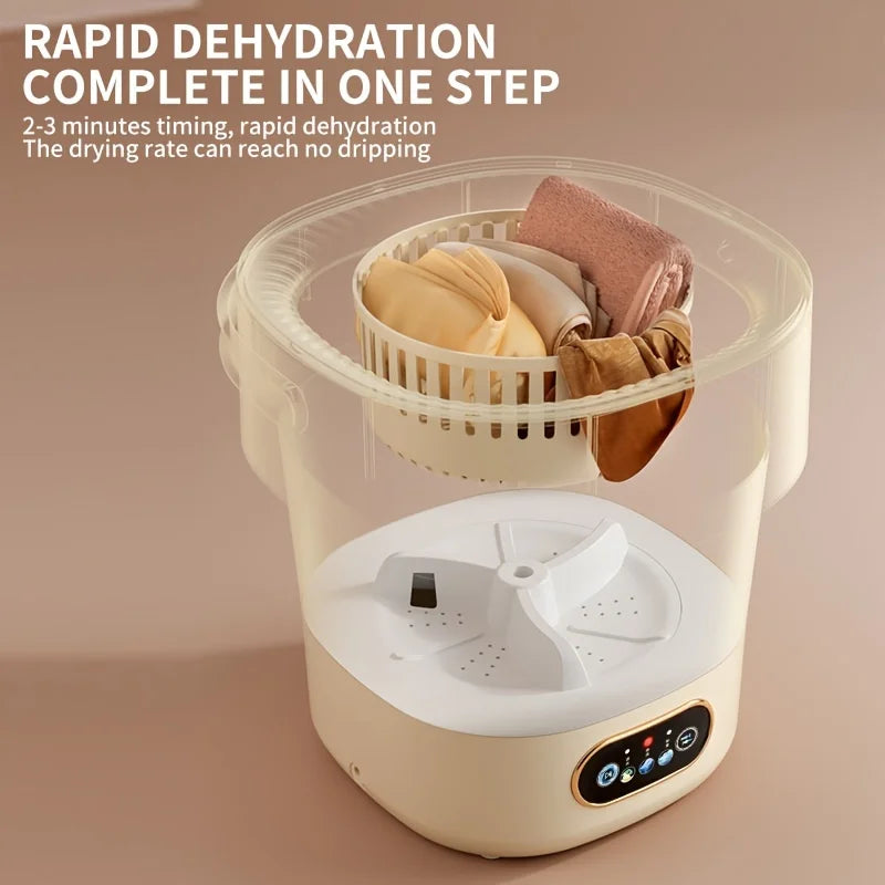 Portable Small Washing Dryer Machine Collapsible Washer Apartment Travel Socks Underwear Panties Washing Machine
