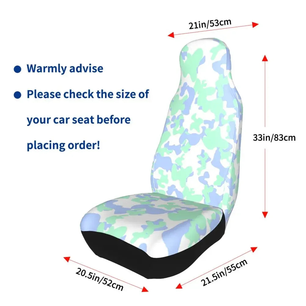 Urban Style Camouflage Universal Car Seat Cover Off-Road For SUV Multicam Front Rear Flocking Cloth Cushion Fabric Hunting