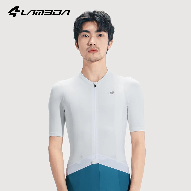 LAMEDA Cycling Jersey Man Summer Jersey MTB Anti-UV Bike Short Sleeve with 3 Pockets Men's Bicycle Riding Shirt Sports Clothing