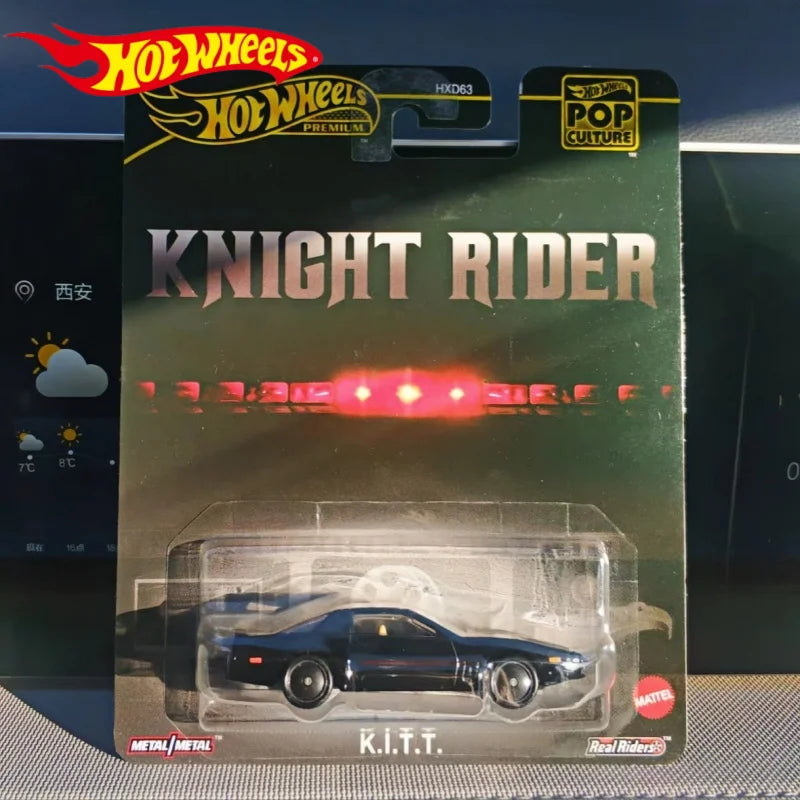 Hot Wheels 1/64 Knight Rider K.I.T.T. Black #83 Pop Culture K.I.T.T Hxd63 Retro Entertainment K.I.T.T Diecast Model Car Toy