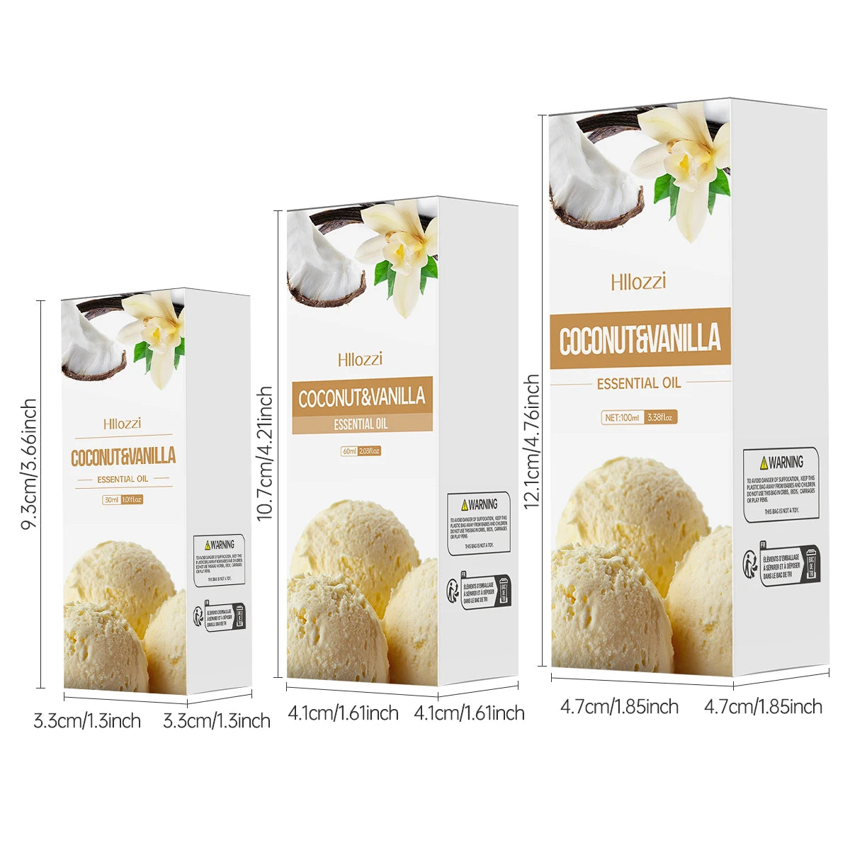 Coconut Vanilla Essential Oil Long-lasting Fragrance Fragrance Aromatherapy Skin Care Hair Care Hair Care All Skin Types