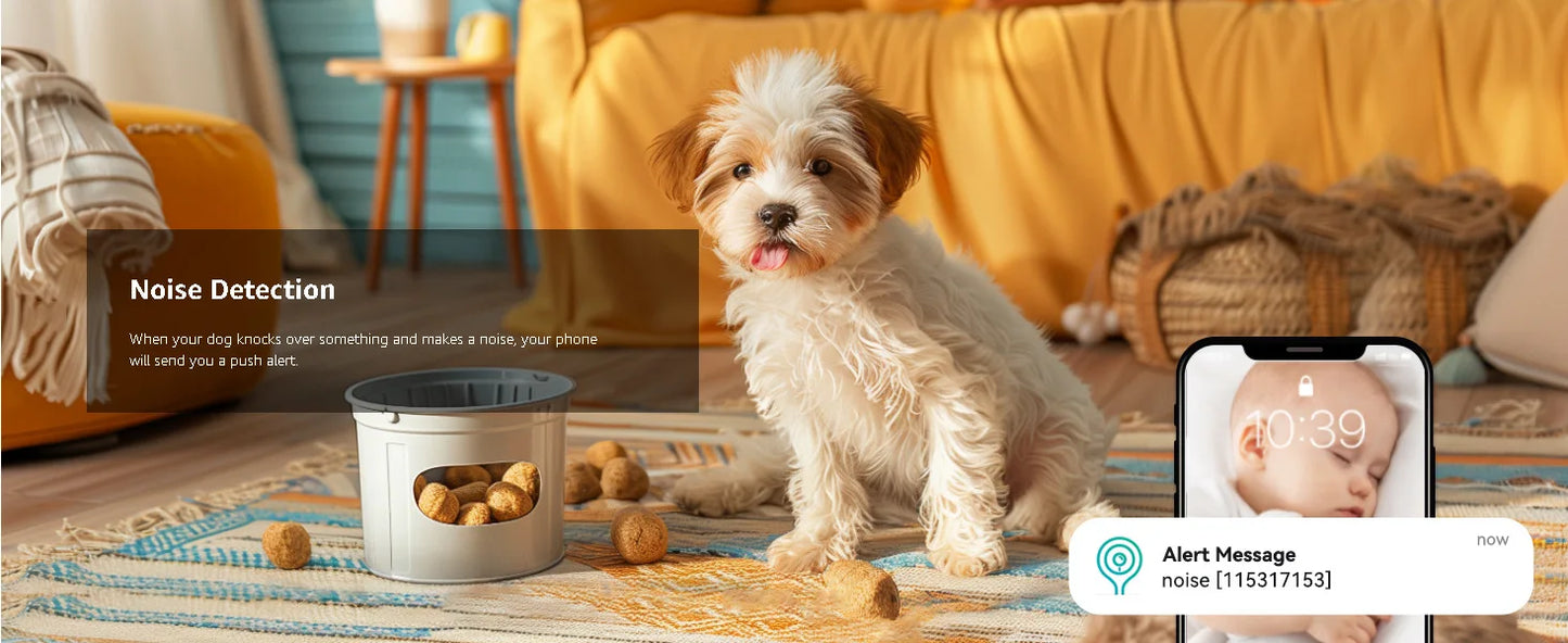 2K Baby Monitor Surveillance Camera Dual-frequency Crying Machine Indoor Safety Protection Remote Monitoring Voice Intercom