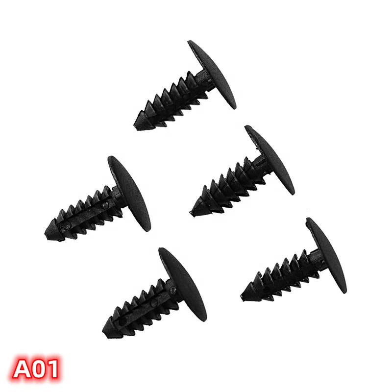 OEM 30Pcs For 5mm Hole Auto Bumper Retainer Clips Car Plastic Rivets Fasteners Push Retainer    A01
