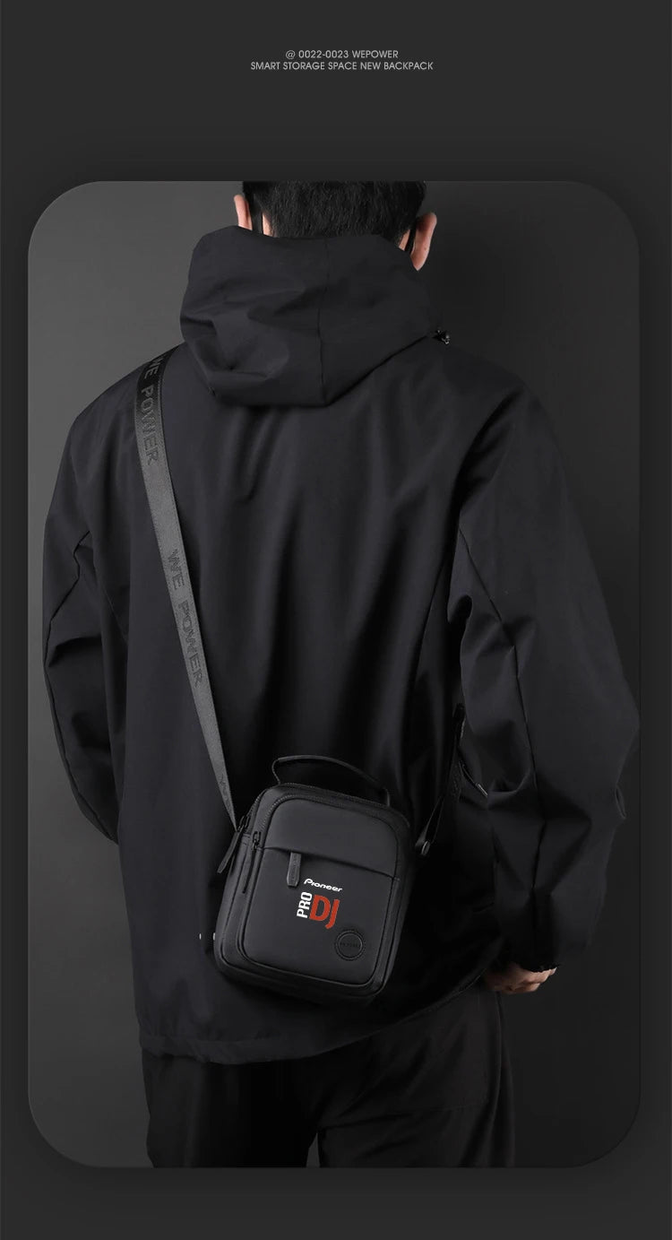 New Pioneer Pro Dj Shoulder Bag Travel Messenger Bag Men's Waterproof Fashion Nylon Shoulder Bag Outdoor Casual Sports Chest Bag
