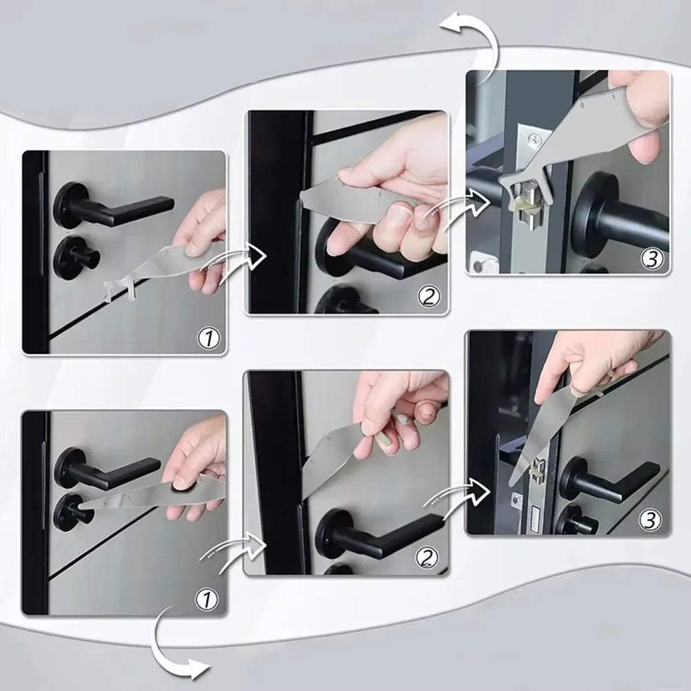 Lock Picking Fire Tool Firefighter Multitool Firefighter Tools Spring Steel Multitools Multipurpose Leverage Tool Pry Bar Tools