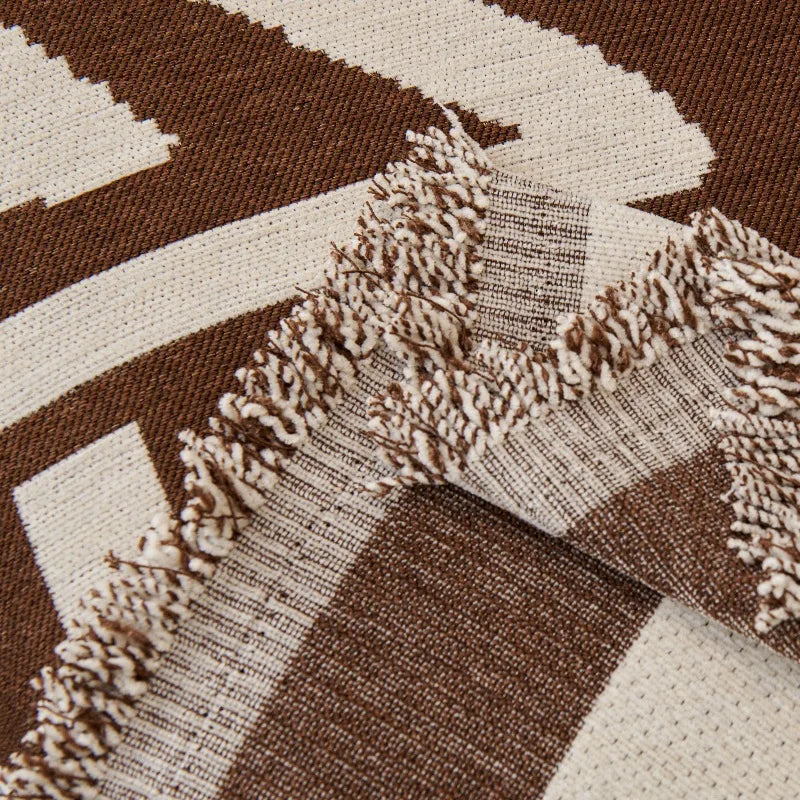 Bohemia Jacquard Slipcover Chenille Sofa Cover with Tassels Sofa Towel Living Room Camping Multipurpose Blanket Furniture Decor