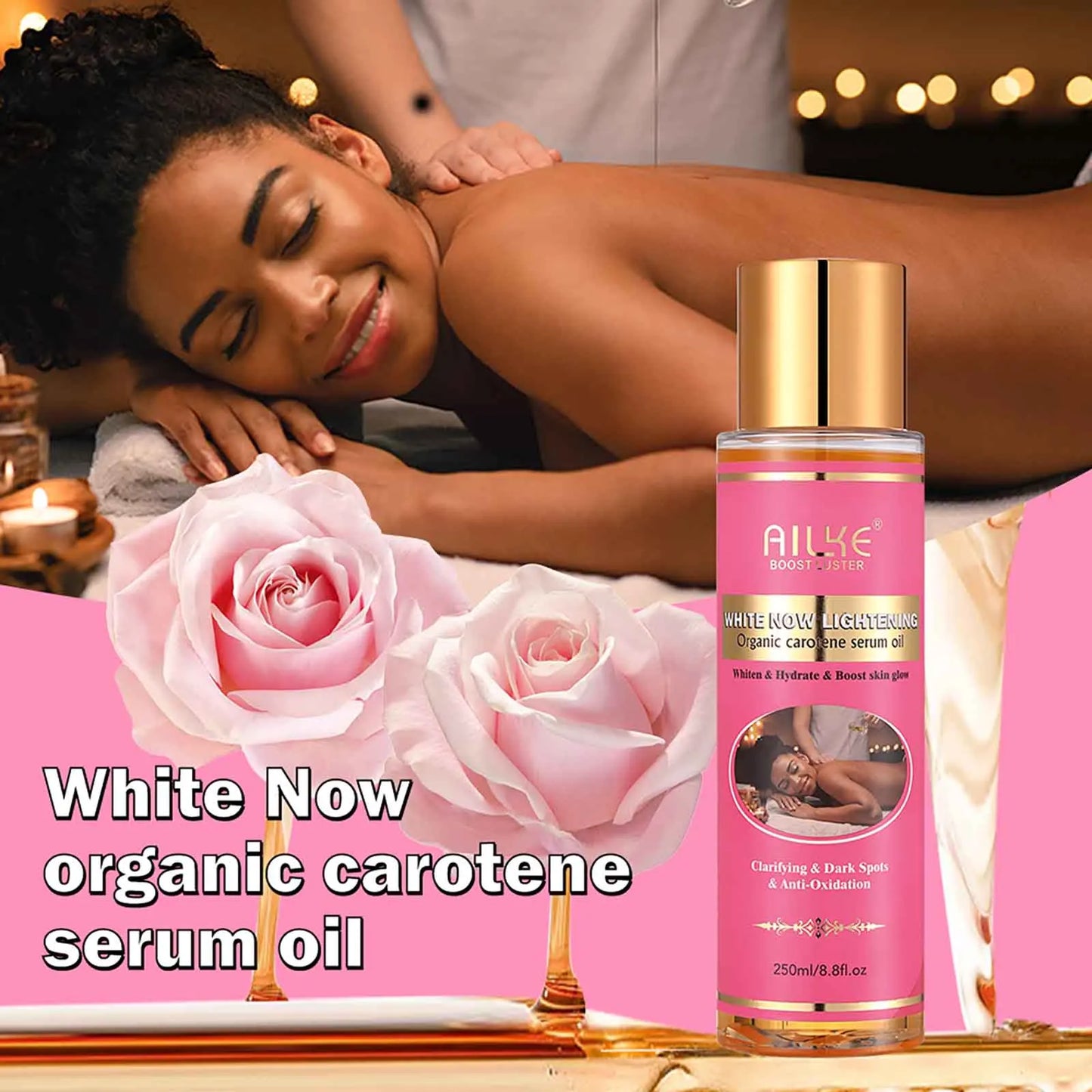 AILKE Natural Whitening Skin Care Set For All Skin Types, Remove Stubborn Acne, Dark Spots Kit, Reduce Melanin, Pigmentation
