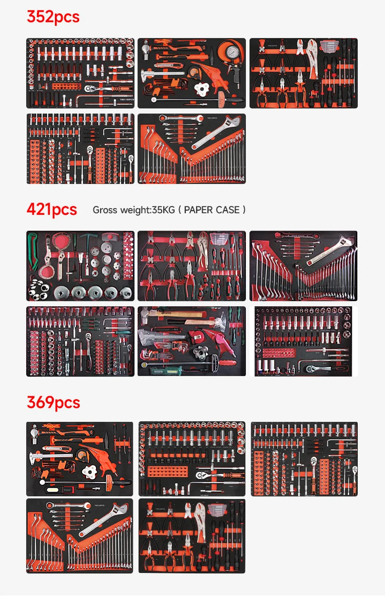 Storage Cabinet Toolbox Drawers Cart Tools Trolley Rolling Tool Cart For Mechanic
