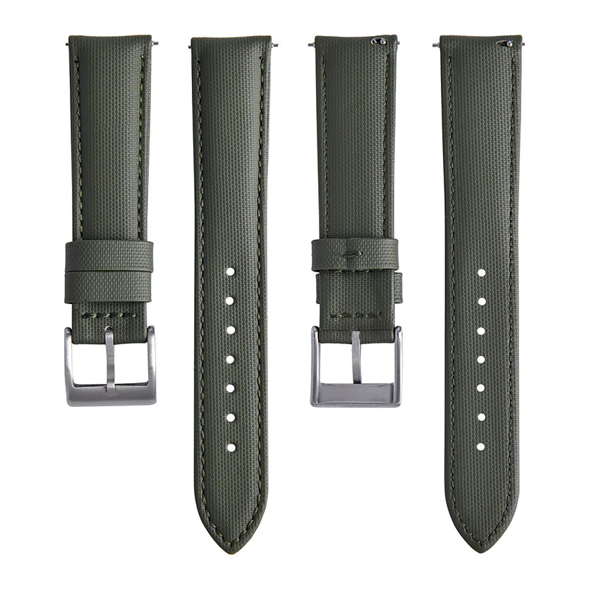 New D-elugs Waterproof Sailcloth Watch Strap 20mm 22mm Fabric Nylon Leather Watch Band For Omega/Seiko Belt Quick Release Strap