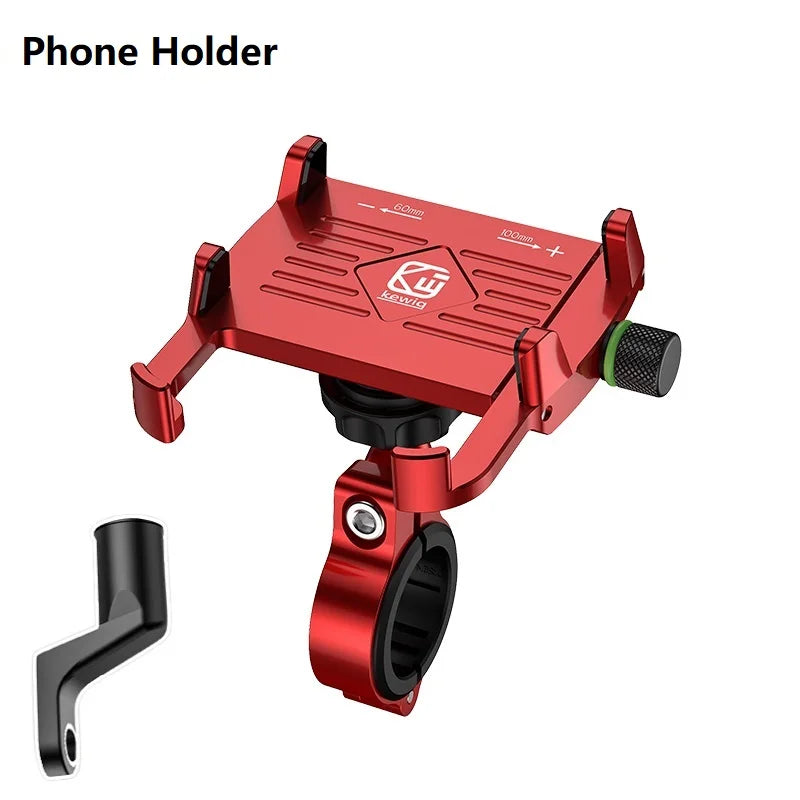 Whole Aluminium 12-24V Motorcycle Phone Holder USB Charger QC3.0 Fast Charging Mount Bicycle Handlebar Bracket for iPhone Huawei