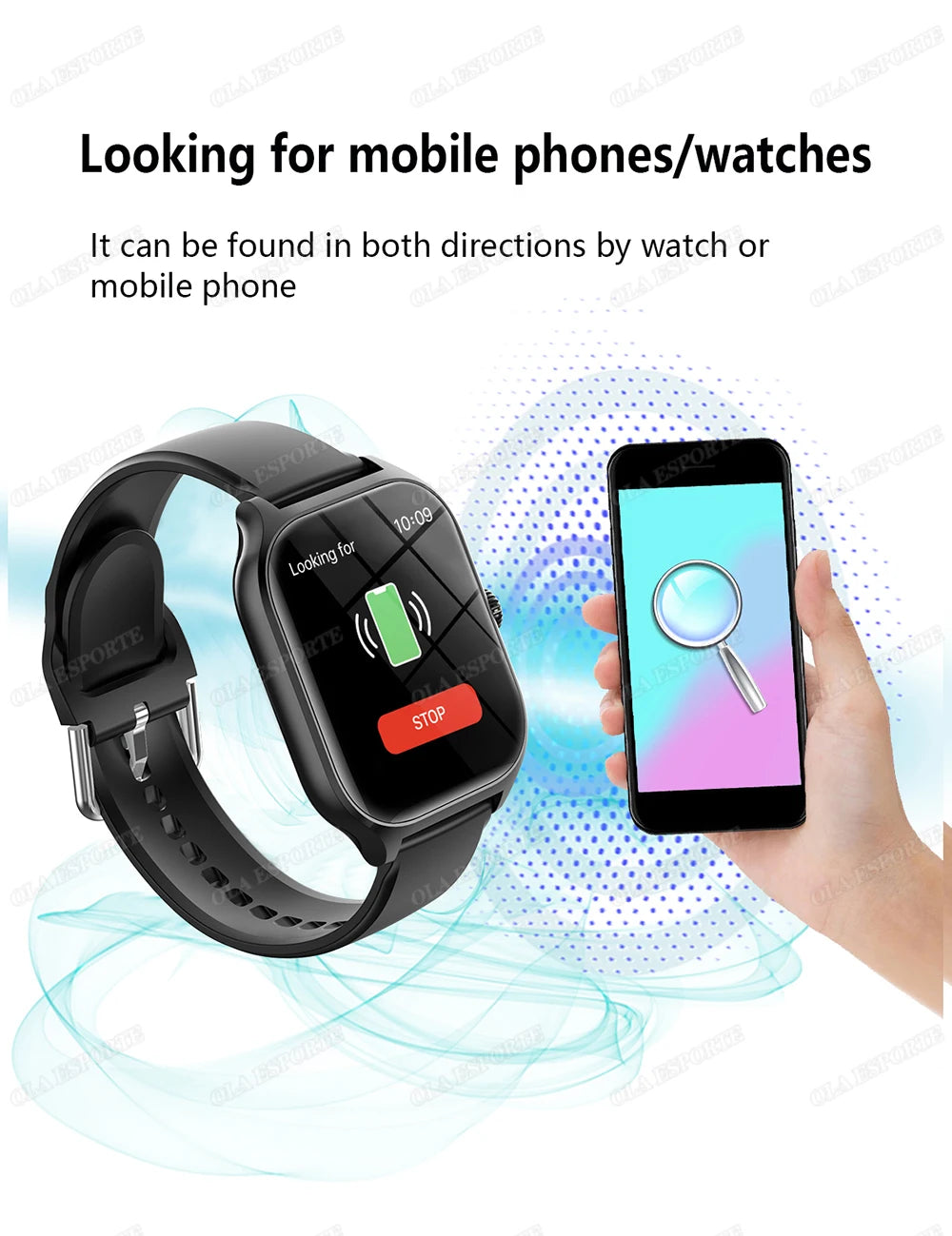 Smart Watch Bluetooth Calling Message Notification Multi-Sport Mode Heart Rate Blood Pressure Blood Oxygen Monitoring SmartWatch