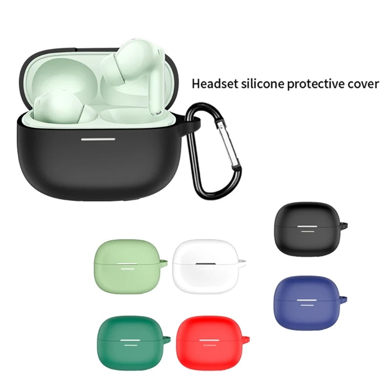 Silicone Protective Case for Redmi Buds 6 Pro Wireless Headphone Protector Case Cover Shell Housing Anti-dust Sleeve