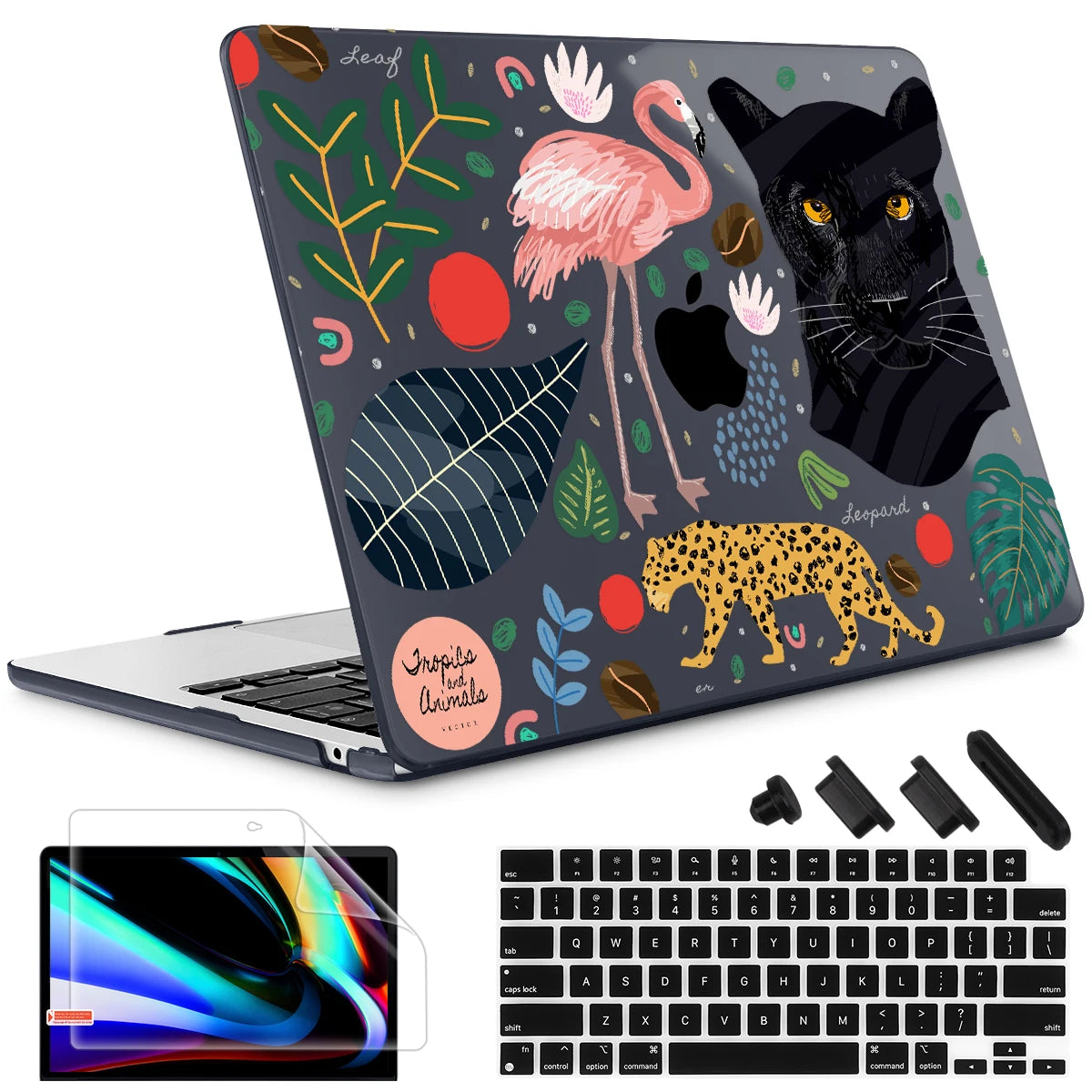 The Crown Cat Hard print case for MacBook 2025 M4 Air Pro 13 14 16 M2 2022 2023 A2681 A2779 A2780 Retina A1502 A2337 M1 A2289