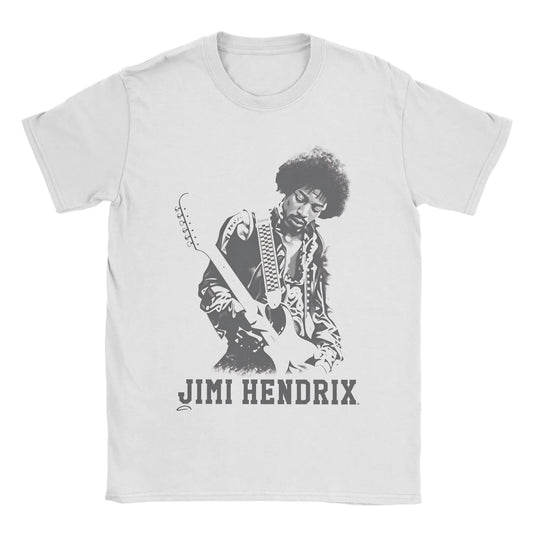 Jimi Hendrix Cotton T-Shirt For Man Summer  Classic T Shirts Breathable Novelty Tee Shirt Big Size Casual Clothing