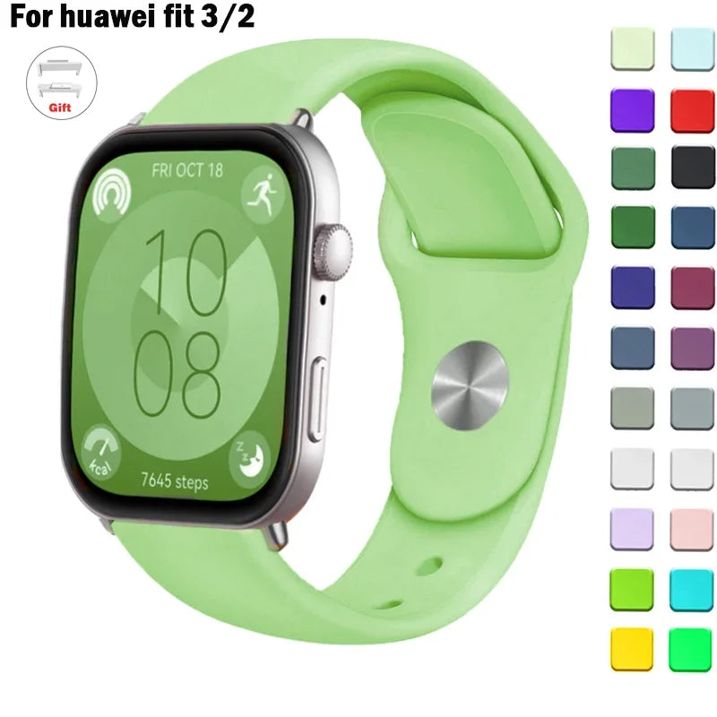 sport Band For Huawei Watch FIT 3 Strap smartwatch Silicone Official 1:1 correa for Huawei Watch fit3 2024 watchband Accessories