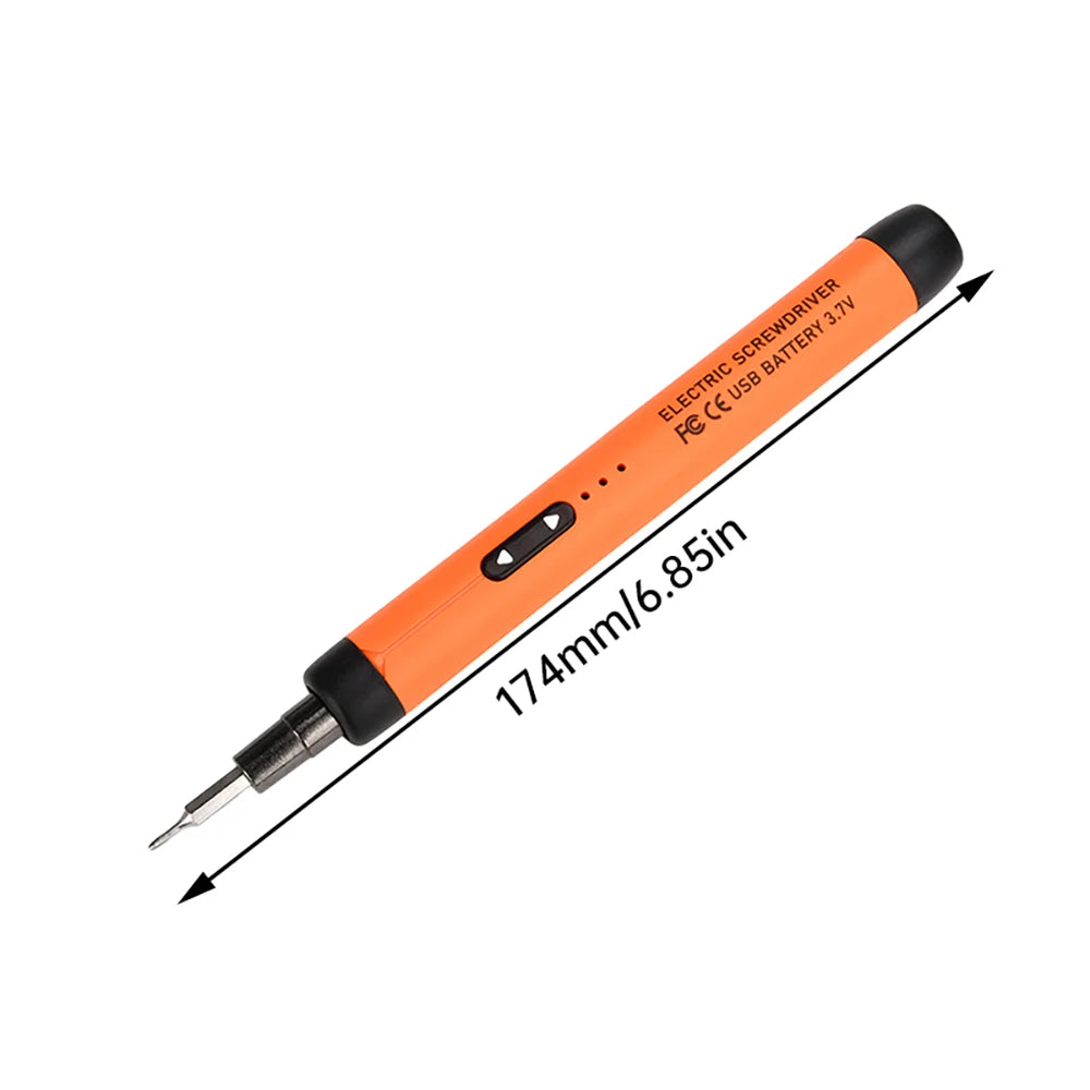 USB Electric Screwdriver Set High Torque Screwdriver Power Tool Mini Drill Bits Precision Screwdriver Head Kit Home Repair Tools