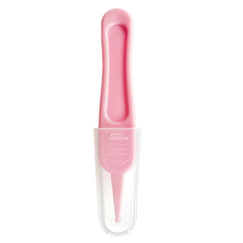 2pcs/lot Safety Obtuse Clean Tweezer for Baby Cleaning Earwax Booger Navel Dirt Tweezer Infant Baby Daily Nursing Care