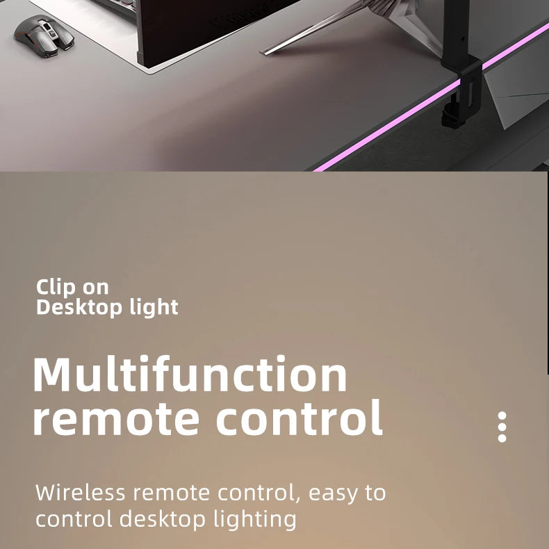 LED Full Spectrum Eye-Caring Architect Desk Lamp with Clamp Flexible Gooseneck 120cm Foldable 4-Head Stepless Dimming Lamp