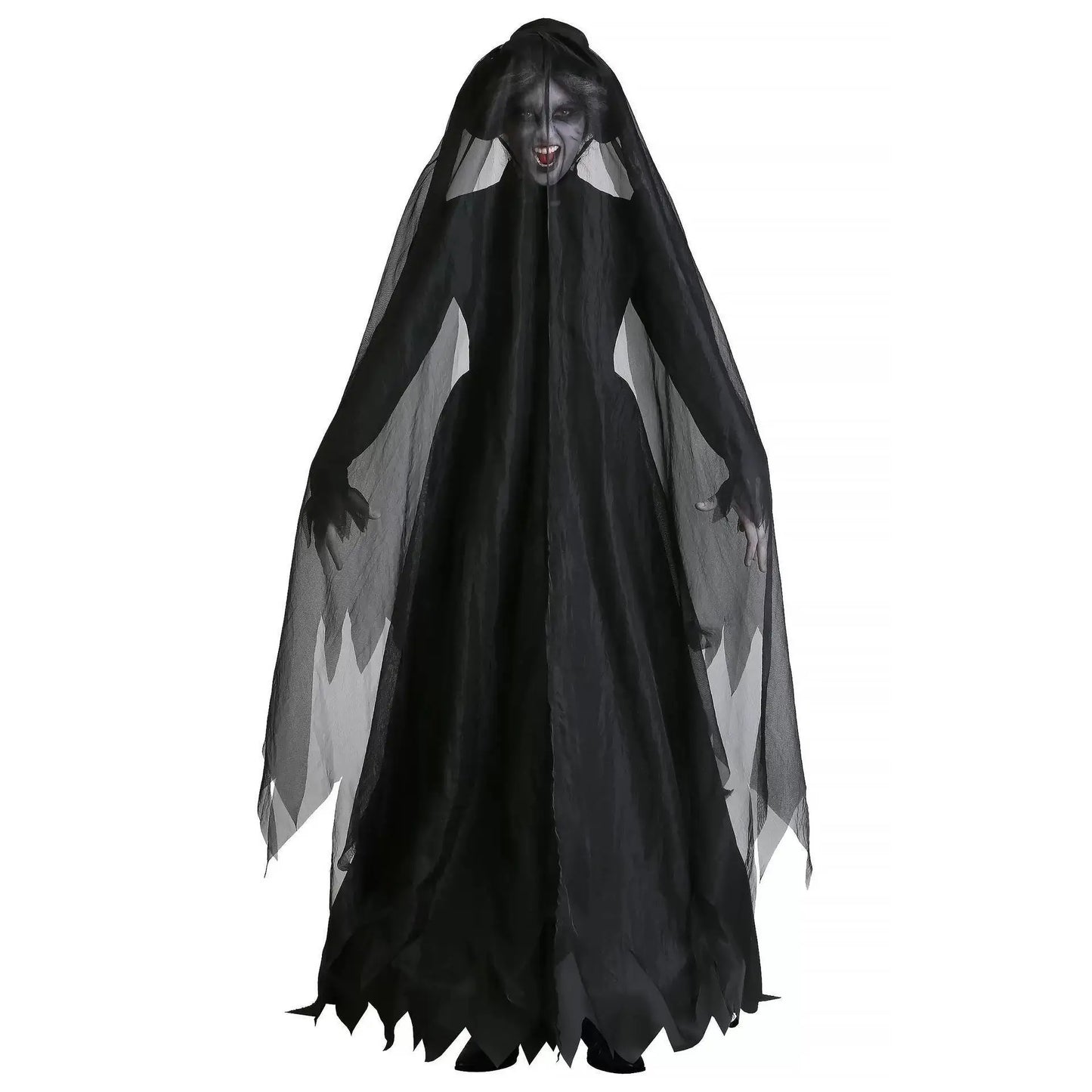 Halloween Costumes Cosplay Costumes Ghost Bride Witch Vampire Performance Game Clothes Women Dress Scary Demon Medieval Cloak