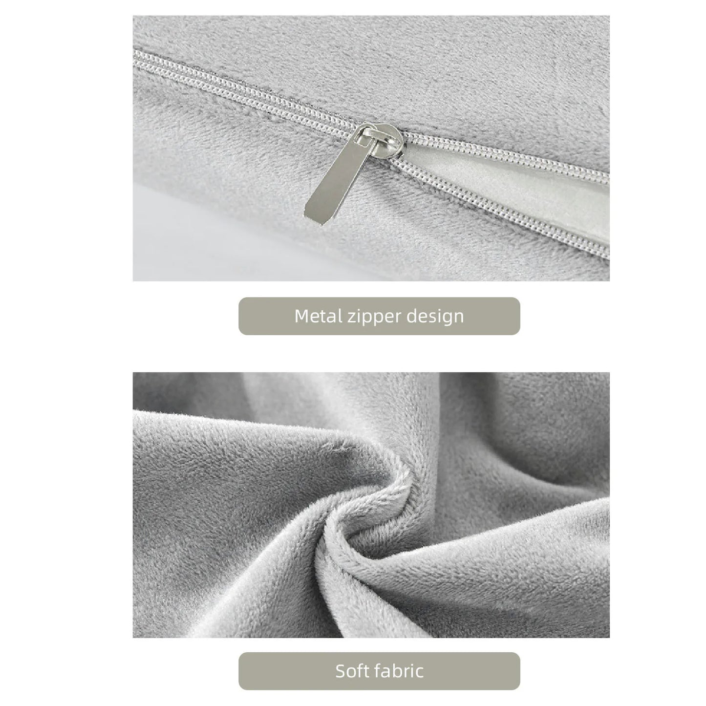 Half Roll Cushion Half Moon Pillow Memory Foam Ergonomic Waist Neck Leg Pillow for Sleeping