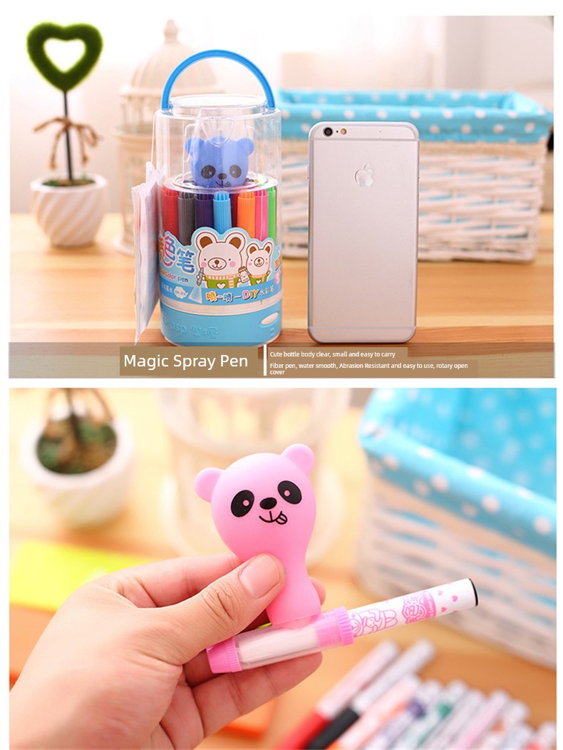 Master Color Spray Pen 12/24 Color Spray Pen Set Can Spray Watercolor Pen Large Capacity Non-Toxic