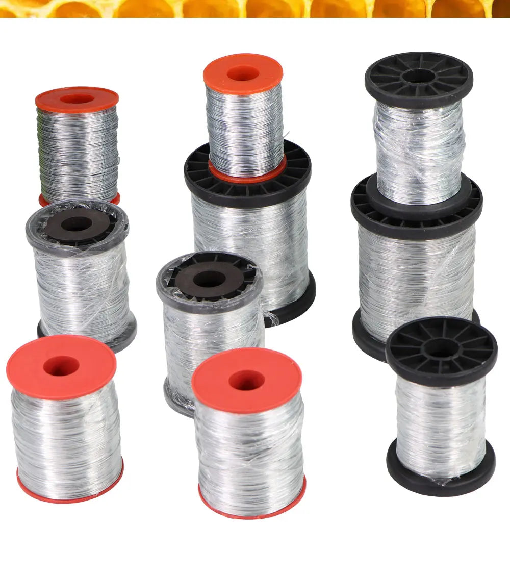 0.4mm 0.55mm 250G 500G 1000G Stainless Steel Bee Wire Iron Hive for Beehive Foundation Frame Beekeeping Equipment Beekeeper Tool
