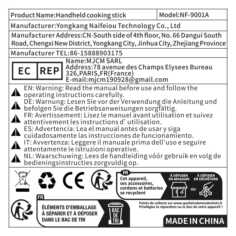 1000W Powerful Motor Handheld Blender Electric Mixer with Infinite Speed Control, Portable Kitchen Blender for Smoothies