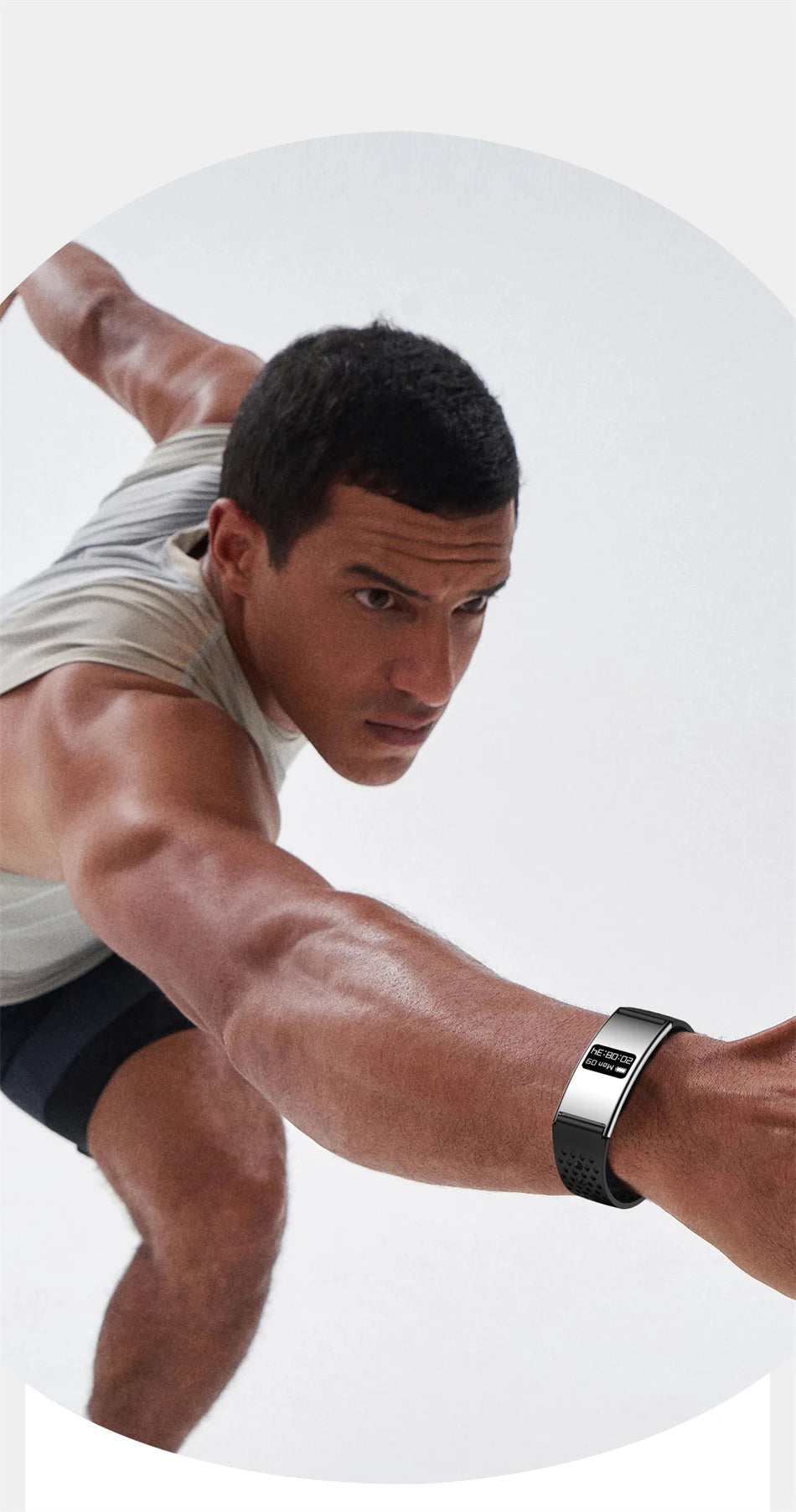 New Smart Bracelet Men Women Health Fitness Tracker Heart Rate HRV Monitor Sport Band Call Reminder Smart Watch for Android iOS