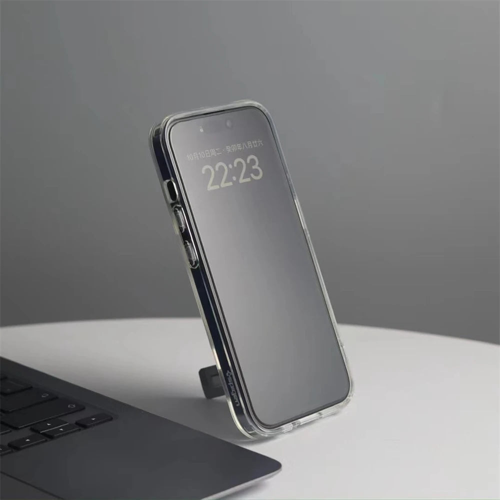 Spigen Ultra Hybrid S MagFit Designed for iPhone 17 Pro Max 16 15 14 13 12 Case Kickstand Amti Yellowing Compatible With MagSafe