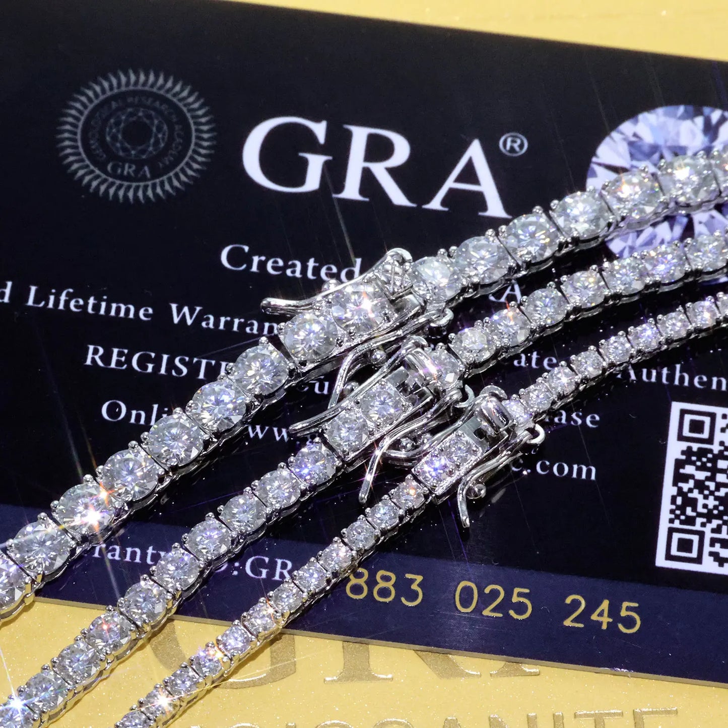 NY 2026 New Copper Material 2/3/4/5mm Iced VVS Moissanite Sparkling Tennis Chain Gift to Women With Exquisite Jewelry Necklace