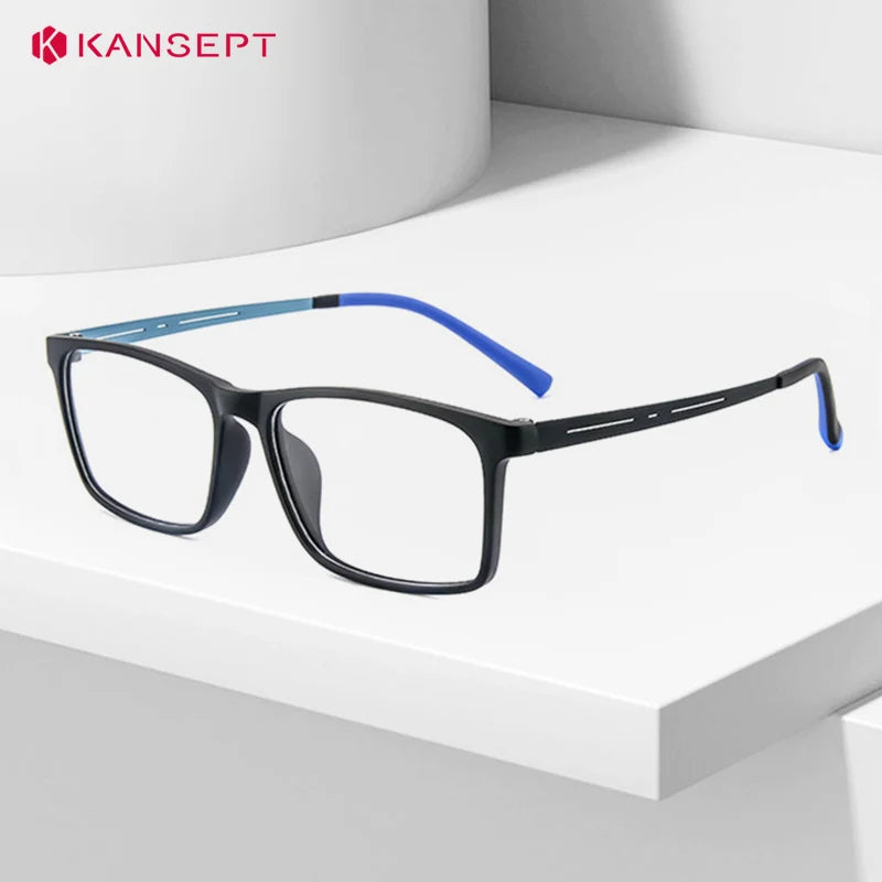 KANSEPT Square Man Glasses Myopia Big Face Glasses for Women Blue Light Lenses to Read Lunette De Lecture Femme Eyeglass Frames