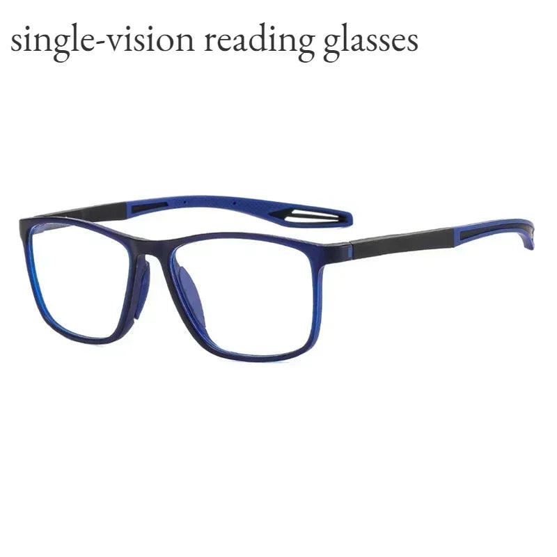 Color Changing Multifocal Reading Glasses Outdoor Anti Slip Anti Blue Light Presbyopia Eyewear Photochromic Multifocal Glasses