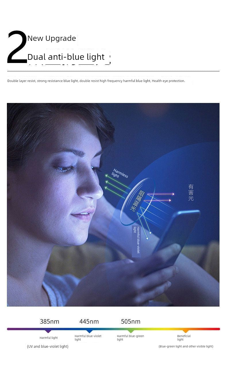 Frameless Business Color-Changing Reading Glasses Men Middle-Aged and Elderly HD Anti-Blue Ray Radiation Indoor and Outdoor Dual-Use Presbyopic Glasses