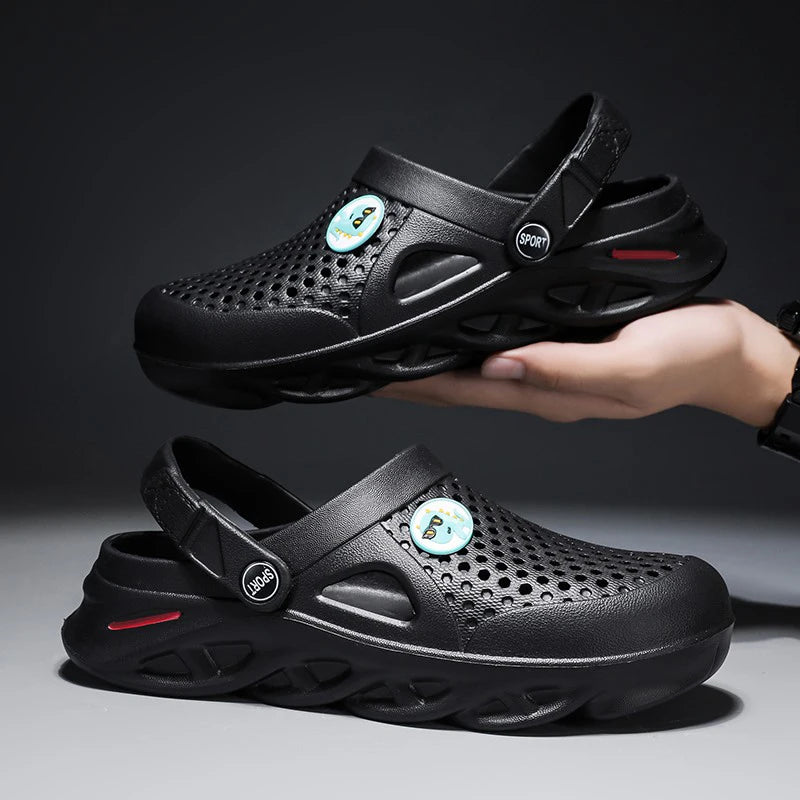 Men's Summer Sandals Clogs Men Women Breathable EVA Thick and Soft Sole Slippers Beach Water Shoes Couple's Clogs Big Size 47