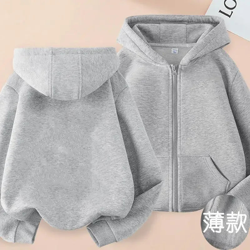 Children Clothing Girls Sanrio Cinnamoroll Cardigan Zip Jacket Cardigan  Cartoon Parenting Clothing  Kids Zipper Hooded Sweater