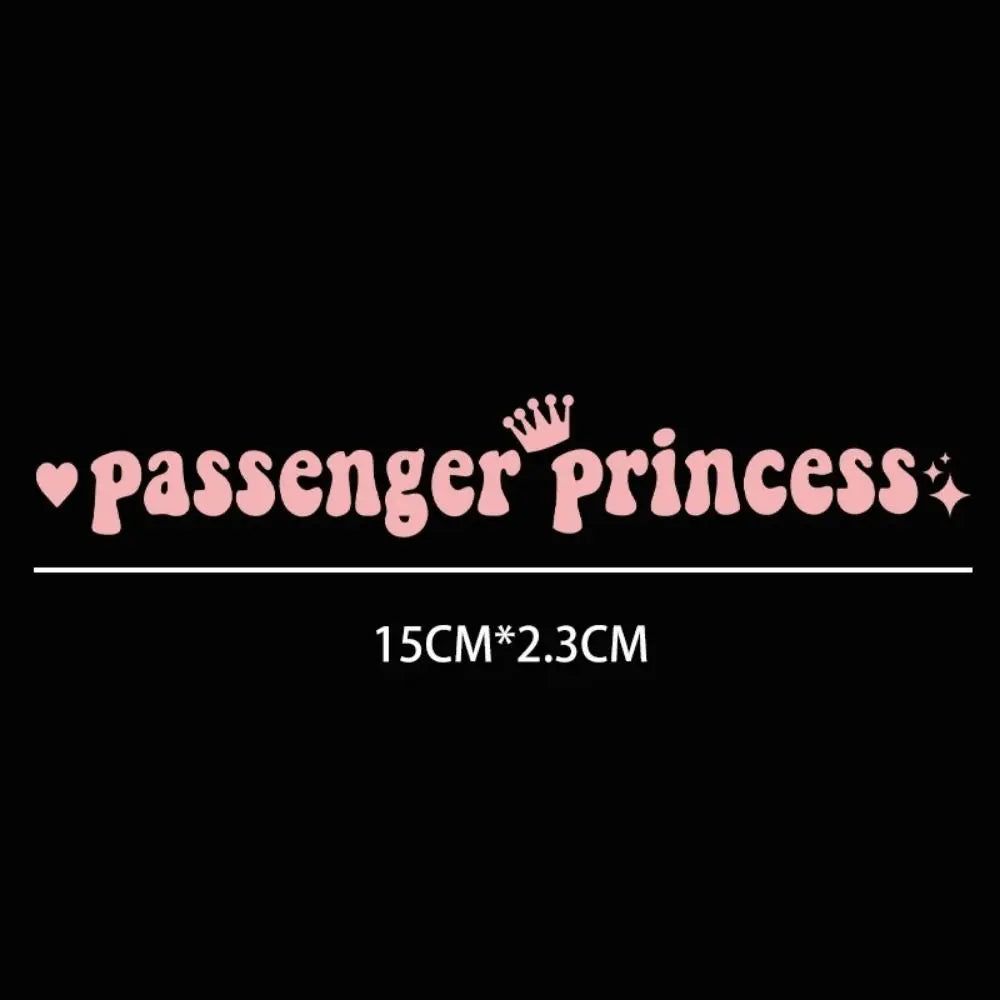 Passenger Princess Passenger Princess Car Stickers Self Adhesive Reflective Passenger Princess Sticker Personality Funny