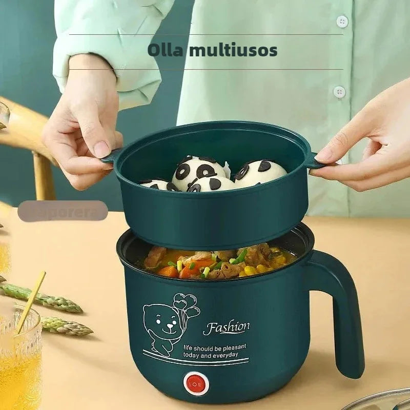 Mini Electric Cooker Non-stick Cooking 1-2 People Double Hot Pot steamer Hot Pot Multifunction Electric Cooker for Home 220V EU
